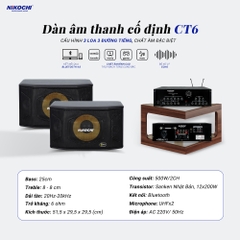 DÀN ÂM THANH CỐ ĐỊNH CT6
