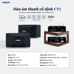 DÀN ÂM THANH CỐ ĐỊNH CT7