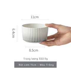 Bộ bát đĩa Giang Tây thượng hạng Ombre - viền vân sọc xám - GT08
