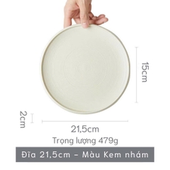 Bộ bát đĩa thượng hạng Minimalis - trơn pastel màu multi - GT04