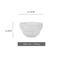 Bộ bát đĩa gốm sứ Tịnh Sắc phong cách Bắc Âu - TC87