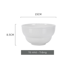 Bộ bát đĩa gốm sứ Tịnh Sắc phong cách Bắc Âu - TC87