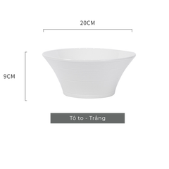 Bộ bát đĩa gốm sứ Tịnh Sắc phong cách Bắc Âu - TC87