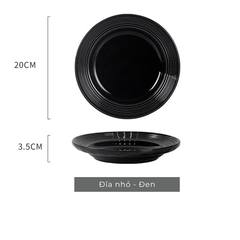 Bộ bát đĩa gốm sứ Tịnh Sắc phong cách Bắc Âu - TC87