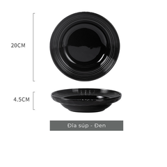 Bộ bát đĩa gốm sứ Tịnh Sắc phong cách Bắc Âu - TC87