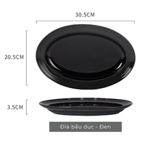 Bộ bát đĩa gốm sứ Tịnh Sắc phong cách Bắc Âu - TC87