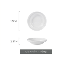 Bộ bát đĩa gốm sứ Tịnh Sắc phong cách Bắc Âu - TC87