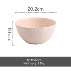 Bộ bát đĩa basic Nordic Pearl - TC70