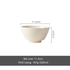 Bộ bát đĩa basic Nordic Pearl - TC70