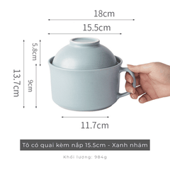 Bộ bát đĩa thượng hạng Minimalis - trơn pastel màu multi - GT04