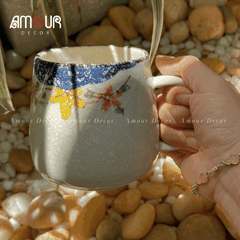 Cốc sứ phong cách Nhật Bản men tiêu - PT123