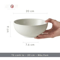 Bộ chén bát đĩa phong cách Bắc Âu thượng hạng - vân sọc nhỏ nhiều màu - Không chì - Chịu được nhiệt độ cao - GT06