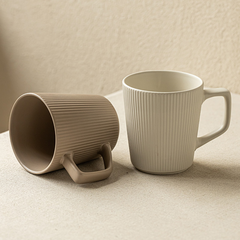 Cốc vân sọc phong cách hiện đại có quai 500ml 11cm - PT76