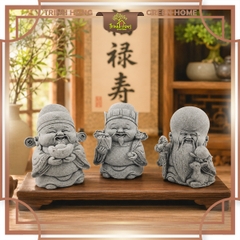 Bộ tượng Tam Đa đá sa thạch