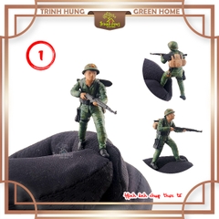 Bộ 12 lính bộ đội Việt Nam diorama tỷ lệ 1:64