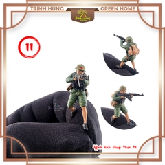 Bộ 12 lính bộ đội Việt Nam diorama tỷ lệ 1:64