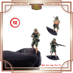 Bộ 12 lính bộ đội Việt Nam diorama tỷ lệ 1:64