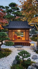 Mô hình nhà Nhật in 3D - nhà chờ