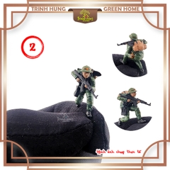 Bộ 12 lính bộ đội Việt Nam diorama tỷ lệ 1:64