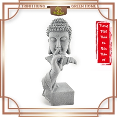 Tượng phật thích ca bán thân 01 đá sa thạch