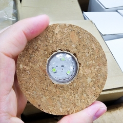 Bình trụ tròn nắp bấc có đèn 10*20cm