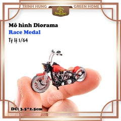 Mô hình Diorama - Race Medal 1:64 - xe máy mô tô Yamaha Ducati (bản màu)
