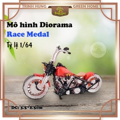 Mô hình Diorama - Race Medal 1:64 - xe máy mô tô Yamaha Ducati (bản màu)