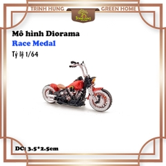 Mô hình Diorama - Race Medal 1:64 - xe máy mô tô Yamaha Ducati (bản màu)