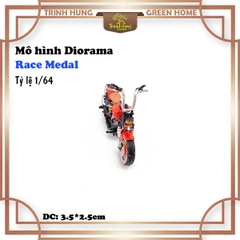 Mô hình Diorama - Race Medal 1:64 - xe máy mô tô Yamaha Ducati (bản màu)