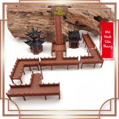 Mô hình cầu nhà cổ trung quốc - Cầu nâu