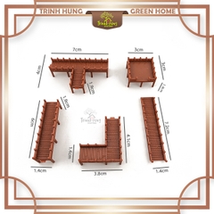 Mô hình cầu nhà cổ trung quốc - Cầu nâu