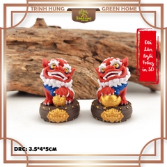 Tượng Lân ngồi trống chiêu lộc in 3D