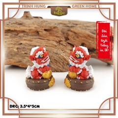 Tượng Lân ngồi trống chiêu lộc in 3D
