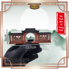 Mô hình nhà cổ trung quốc - Cổng nguyệt môn