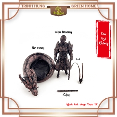 Bộ Tượng Tôn Ngộ Không bệ rồng phun nước in 3D