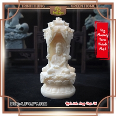 Tượng tây phương tam thánh phật chất liệu quả ngà QNV.PVN2296