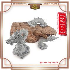 Lãng ngọc thủy long (rồng 3 khúc ver 3) đá sa thạch ST.PVN2351