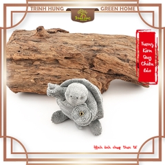 Tượng Kim Quy Chiêu Bảo đá sa thạch ST.PVN2373