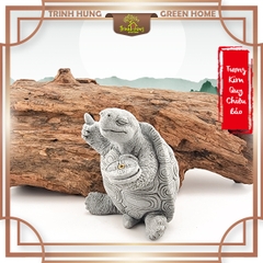 Tượng Kim Quy Chiêu Bảo đá sa thạch ST.PVN2373