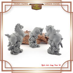 Tượng tường vân linh thú đá sa thạch