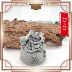 Tượng tiểu sư chiêu tài đá sa thạch ST.PVN2375