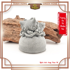 Tượng tiểu sư chiêu tài đá sa thạch ST.PVN2375
