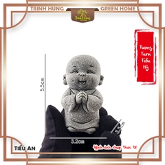 Bộ tượng tam tiểu hỉ đá sa thạch ST.PVN2360
