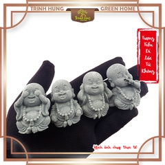 Bộ 4 tiểu di lặc tứ không mini đá sa thạch ST0292ABCD