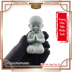 Tượng chú tiểu thiền tịnh đá sa thạch