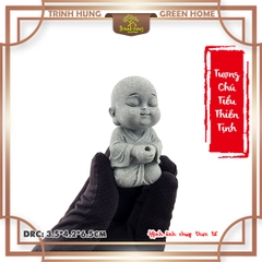 Tượng chú tiểu thiền tịnh đá sa thạch