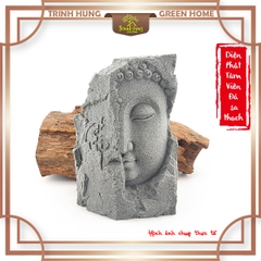 Tượng Diện Phật Tâm Viên (chậu đá) đá sa thạch ST.PVN2443