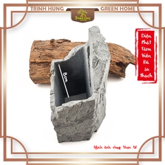 Tượng Diện Phật Tâm Viên (chậu đá) đá sa thạch ST.PVN2443