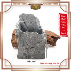Tượng Diện Phật Tâm Viên (chậu đá) đá sa thạch ST.PVN2443