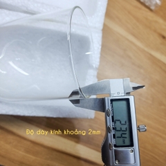 Bình thủy tinh nắp chụp đế gỗ